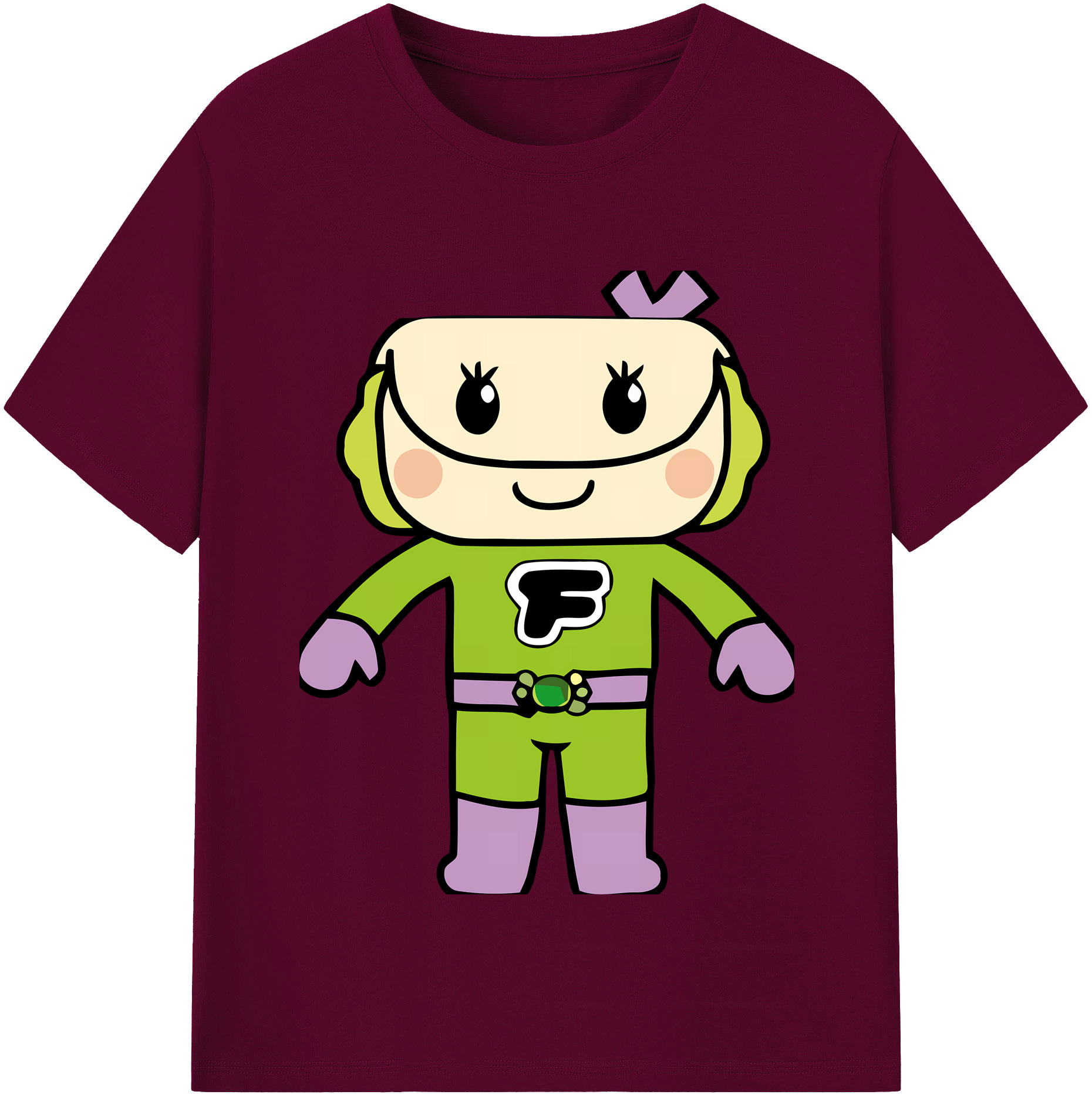 （画像用） アンパンマン Anpanman レディースカジュアルプリントTシャツ（綿100％）